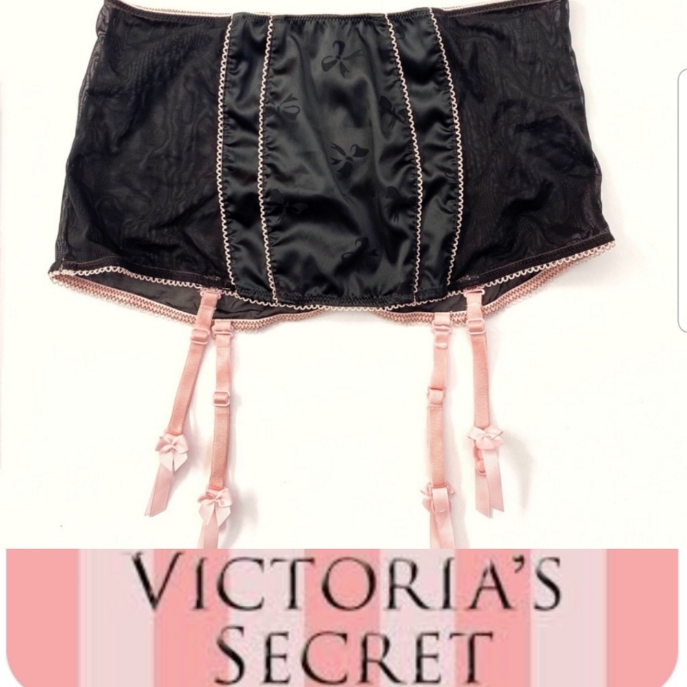 Victoria's Secret Vintage Sexy Little Things Garter Skirt Strappy Panty SheerNWT